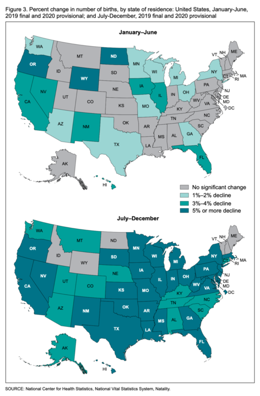 Click to enlarge birthrate US map