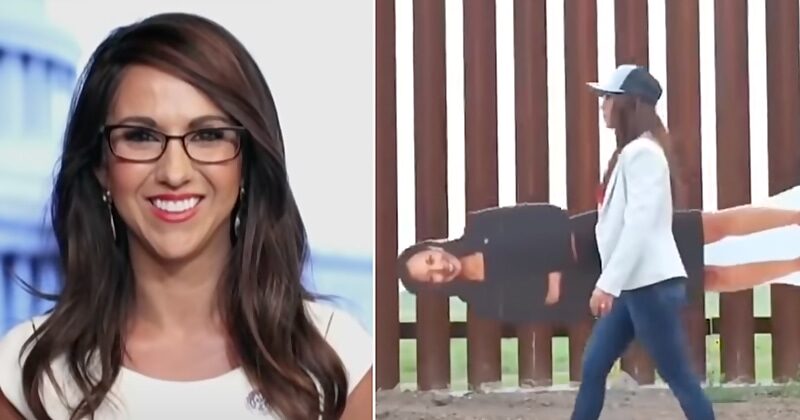 Click to enlarge boebert cardboard kamala border crisis