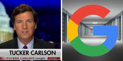 tucker carlson google logo