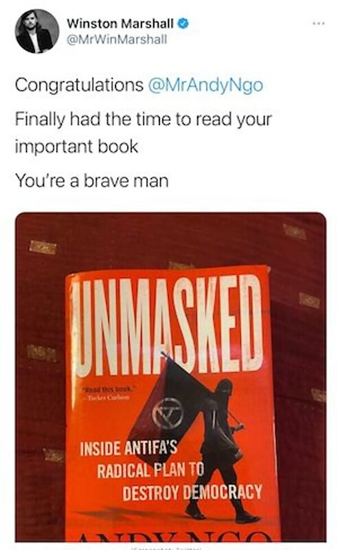 Click to enlarge winston marshall andy ngo book twitter
