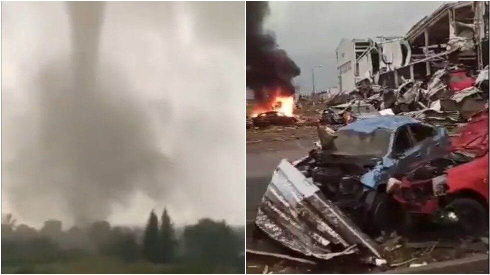 A tornado touches down in Czechia