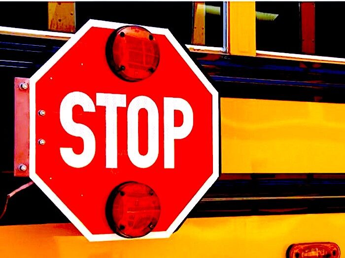 Click to enlarge school bus stop