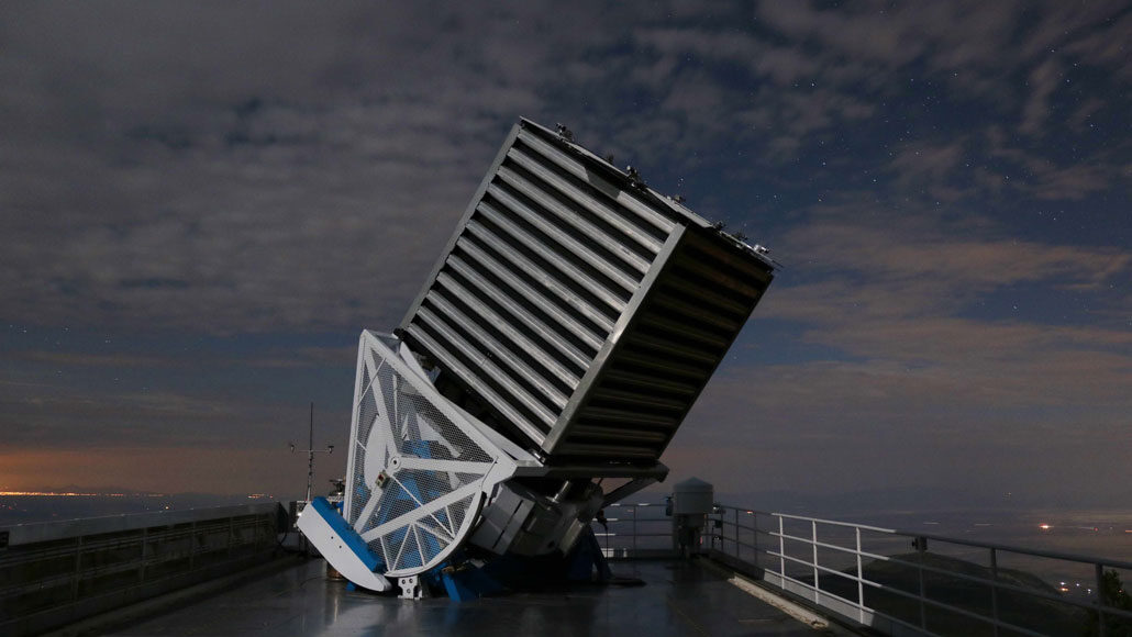 Click to enlarge Sloan Digital Sky Survey telescope