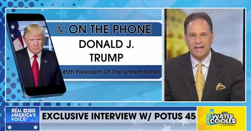 trump interview real america voice censored