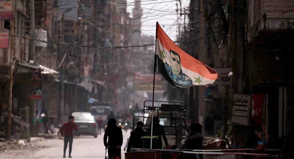 Click to enlarge syria assad flag