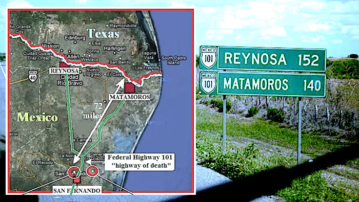 Highway of Death map signs