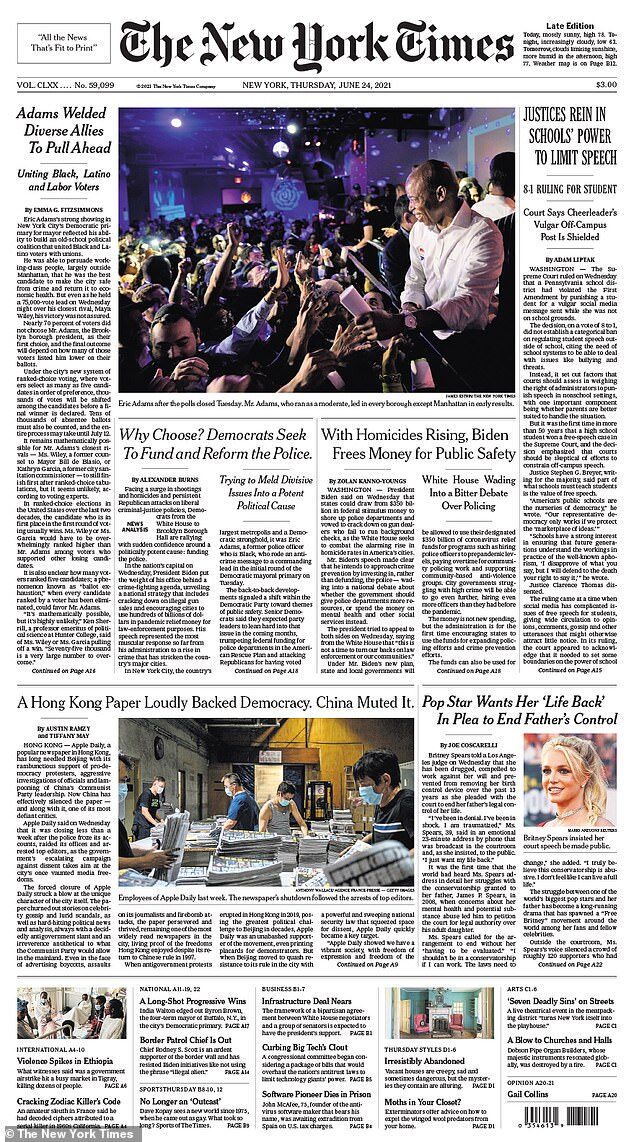 Click to enlarge media ignores Hunter Biden