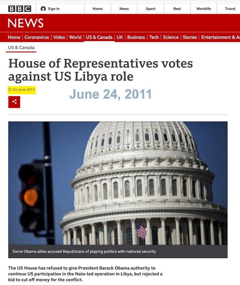 Click to enlarge House vote Libya