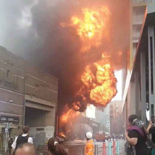 explosion london