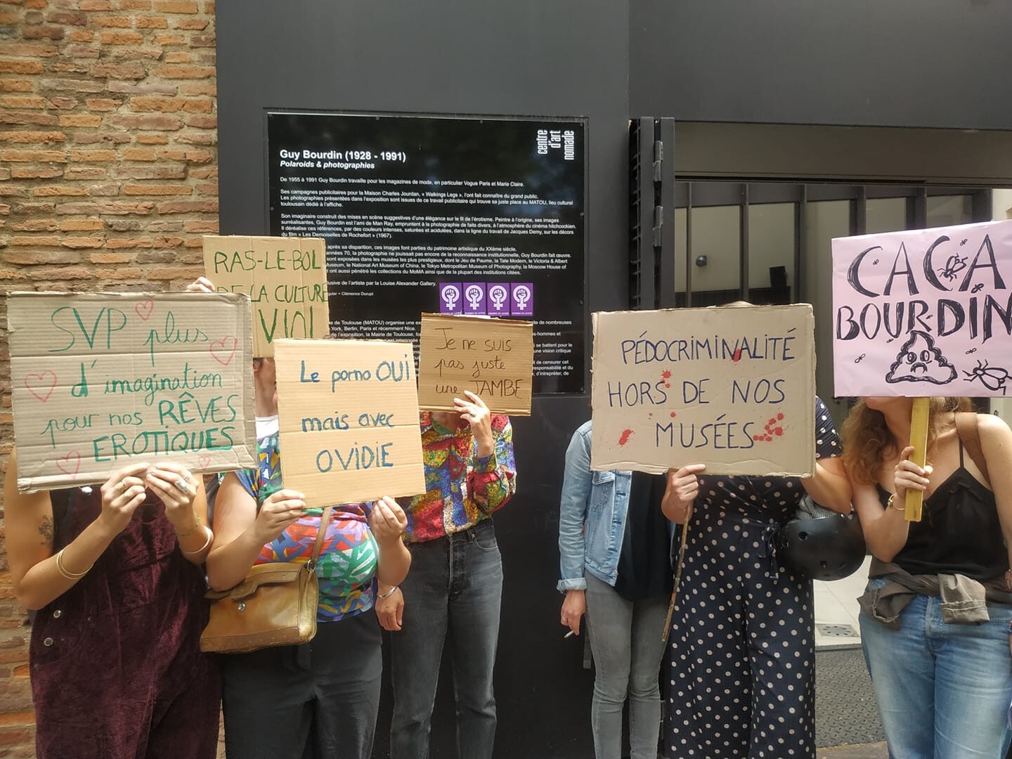 Click to enlarge france women protest toulouse porno chic