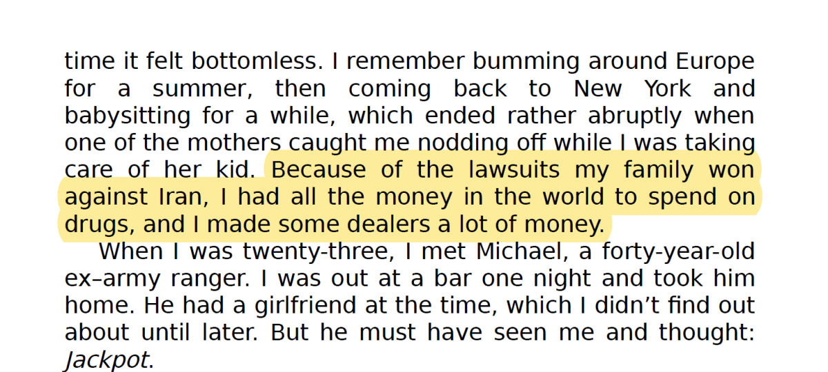 Click to enlarge sulome anderson memoir lawsuit grayzone