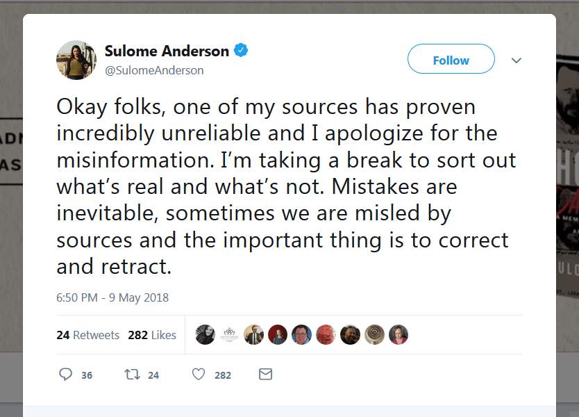 Click to enlarge sulome anderson retraction fake news iran missiles hezbollah