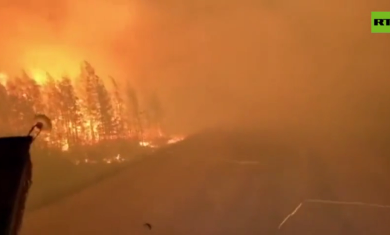 Fire in Russia