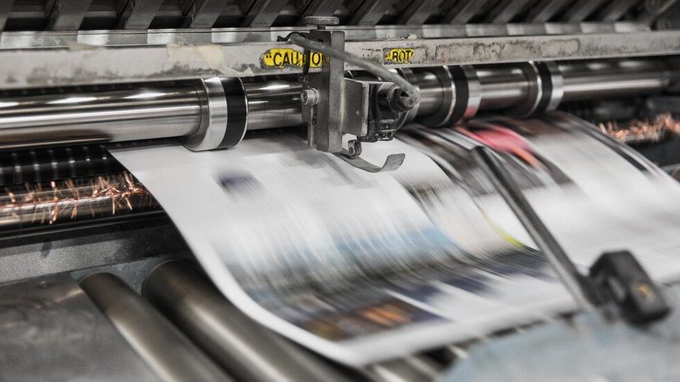 Click to enlarge newspaper printing