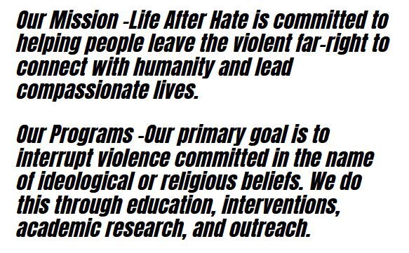 life after hate website about