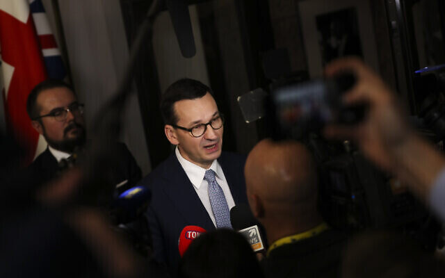 Click to enlarge Polish Prime Minister Mateusz Morawiecki