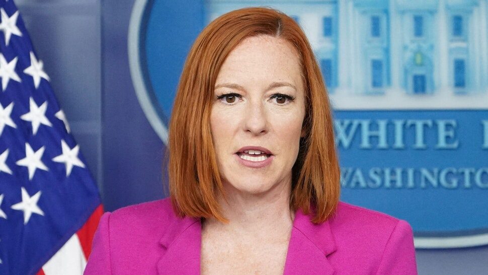 Click to enlarge White House Press Secretary Jen Psaki