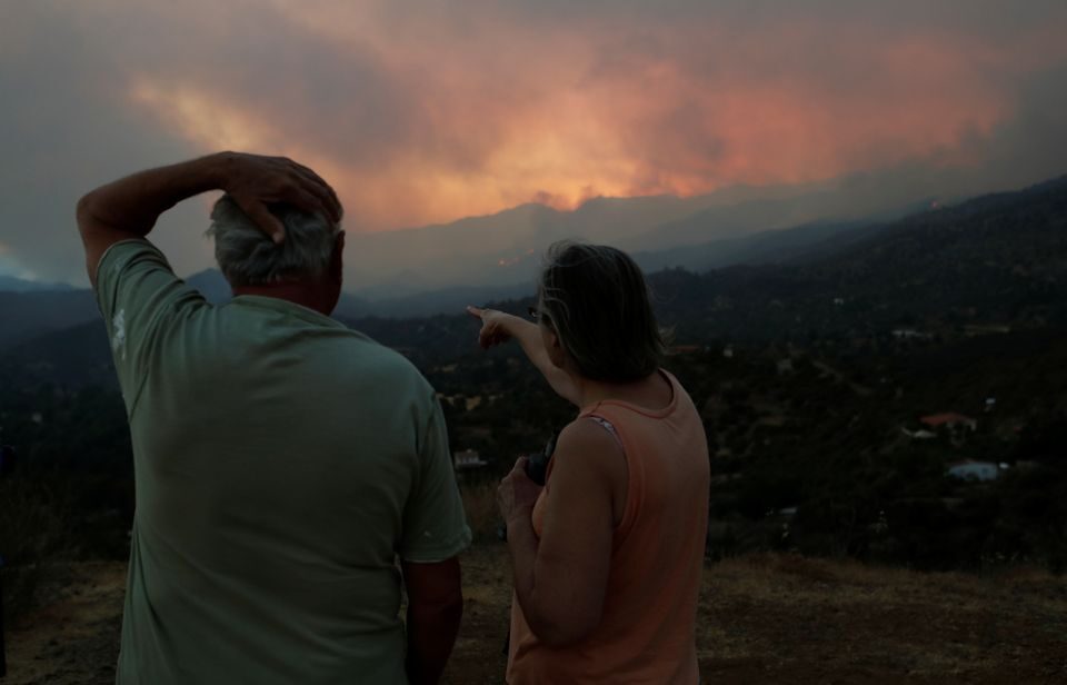 Click to enlarge wildfire Cyprus
