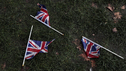 britain flags union jack garbage ground