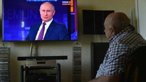 Click to enlarge Putin on TV