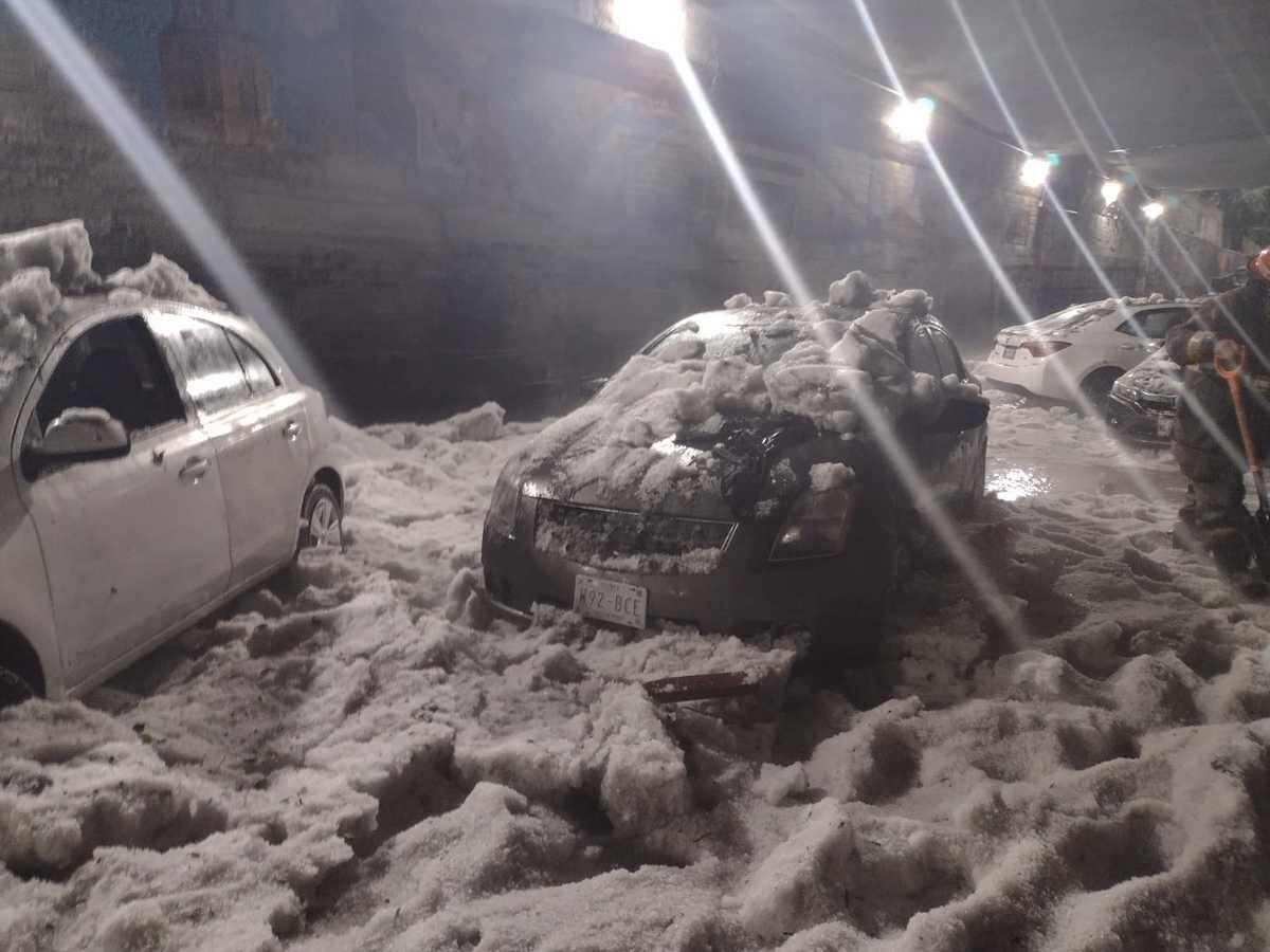 Mexico hailstorm