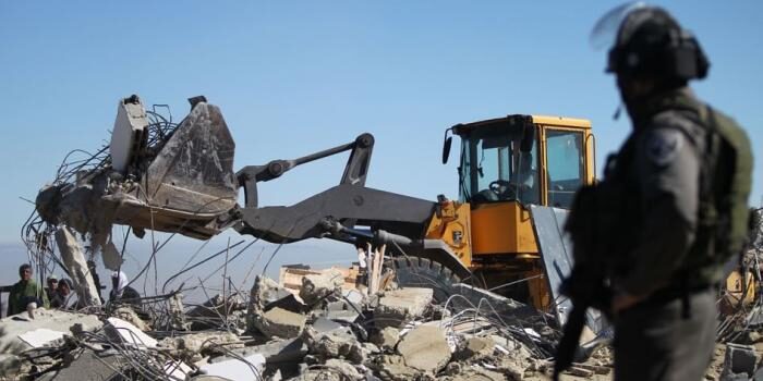 West Bank village demolished israel