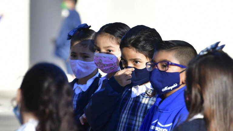 Click to enlarge school children masks