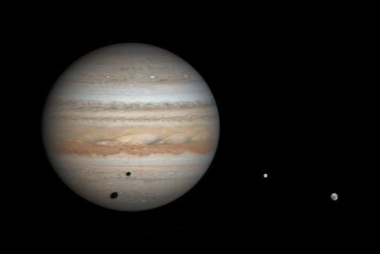 Ganymede and Europa