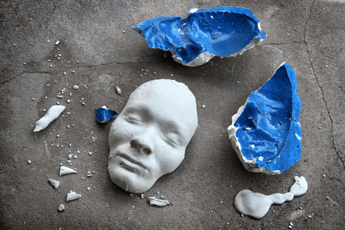 broken mask