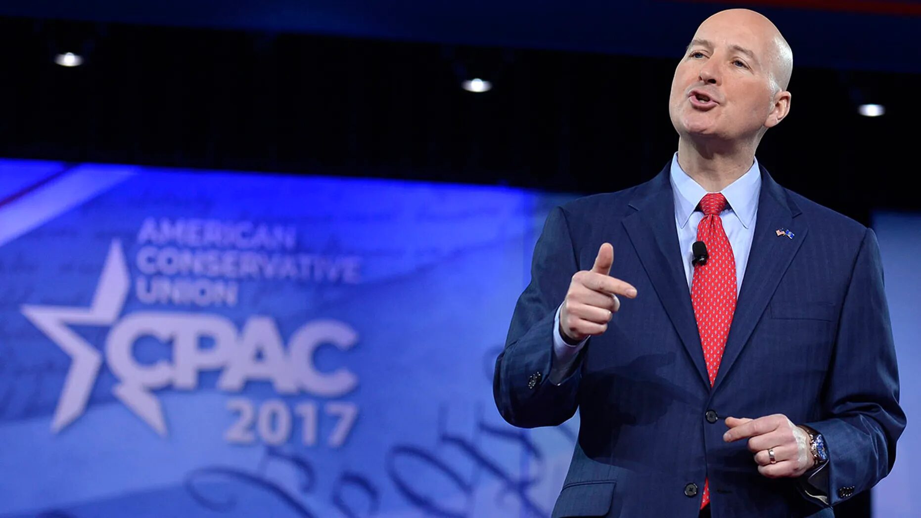 Click to enlarge Nebraska Gov. Pete Ricketts