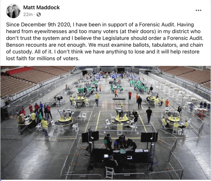 Click to enlarge michigan election audit matt maddock