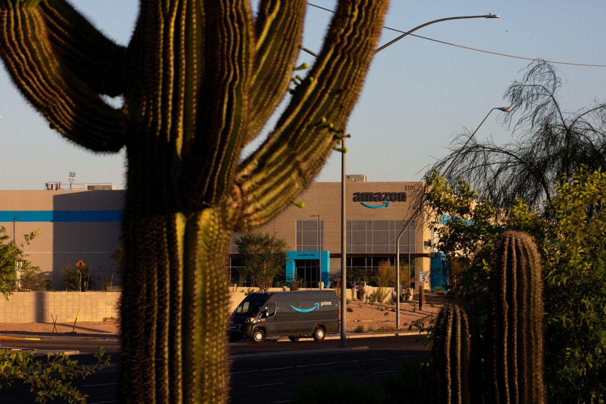 Click to enlarge An Amazon Hub in Mesa, Arizona.