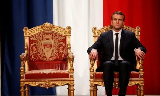 macron jupiter throne