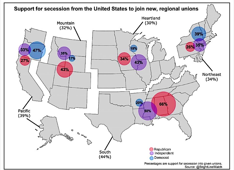 secession map USA