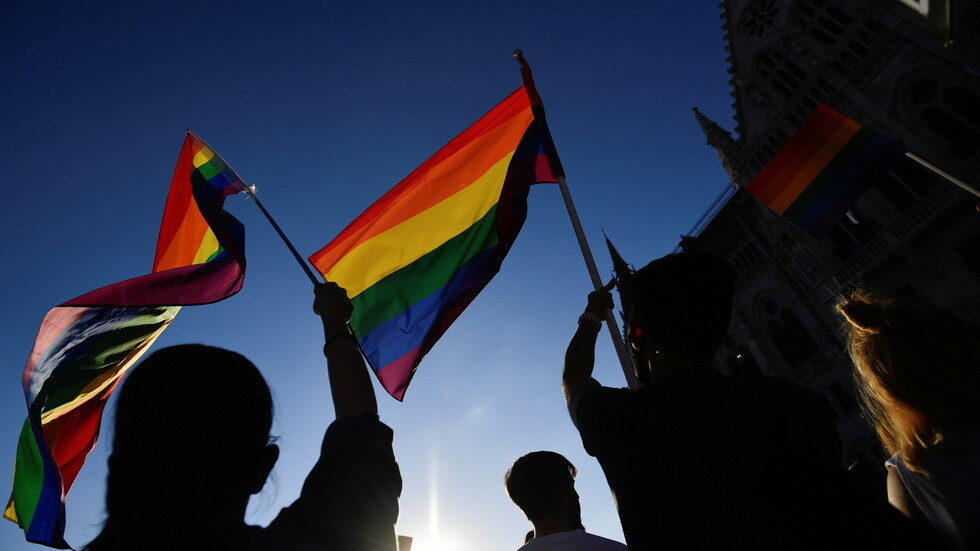Click to enlarge hungary ban lgbt schools protest