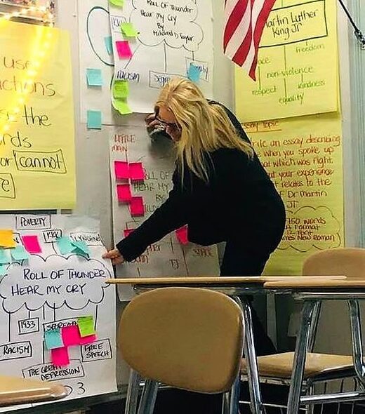 Click to enlarge teacher in classroom