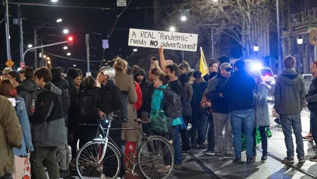 melbourne lockdown protest