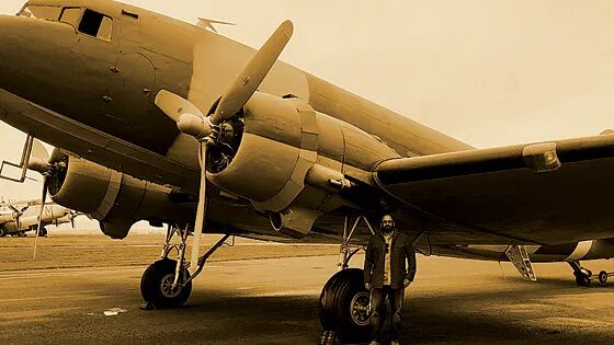 Click to enlarge Syrian Airways Dakota passenger craft