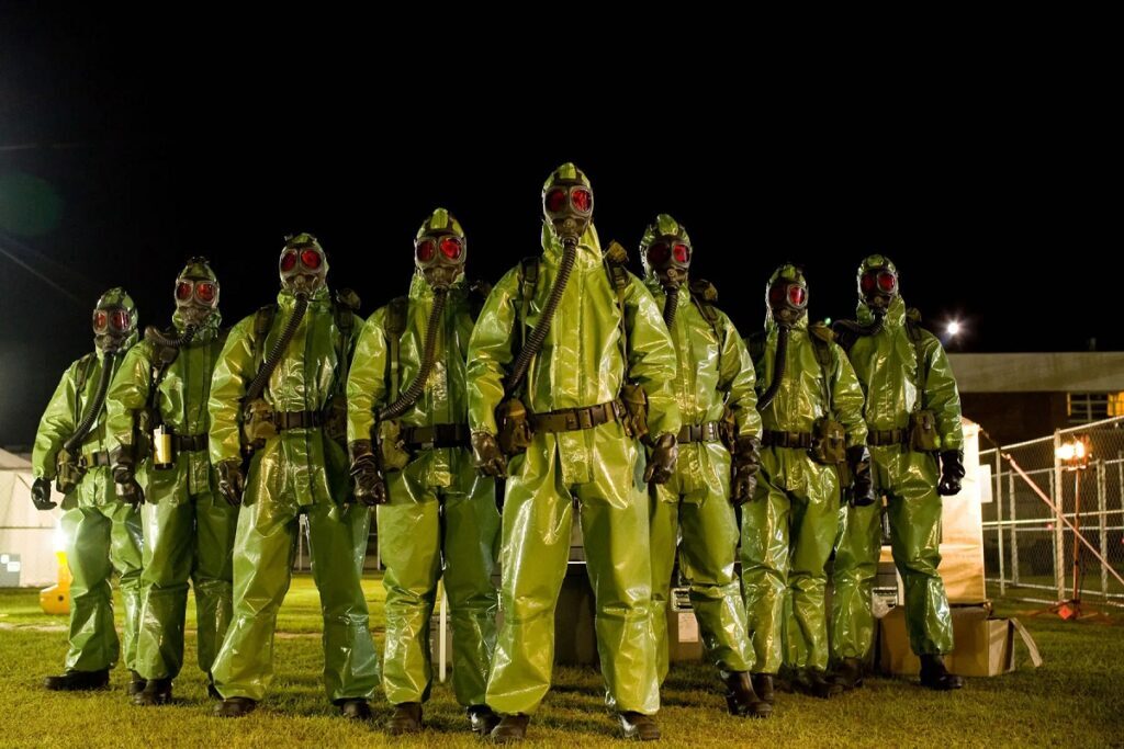 Click to enlarge Hazmat suited stormtroopers