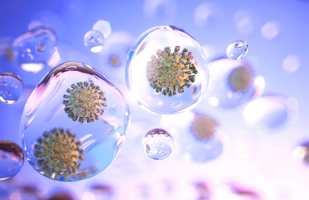 covid graphic virus water droplet