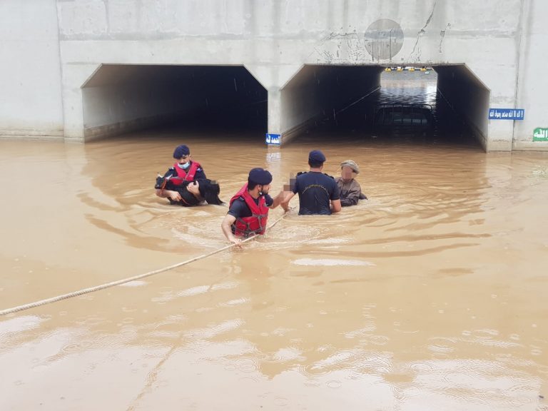 Flood rescue in Oman, July 2021.