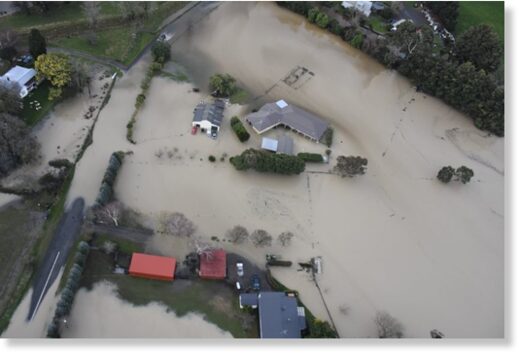 Floods in Marlborough New Zealand, July 2021.