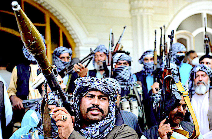 Click to enlarge Afghan militia