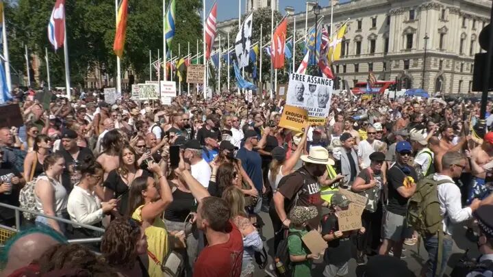 Click to enlarge london lockdown protest