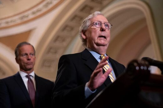 Fascist Mitch McConnell warns of lockdowns if COVID vaccine rates don't increase