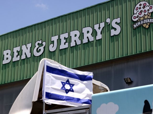 Israel flag ben and jerry ice cream boycott