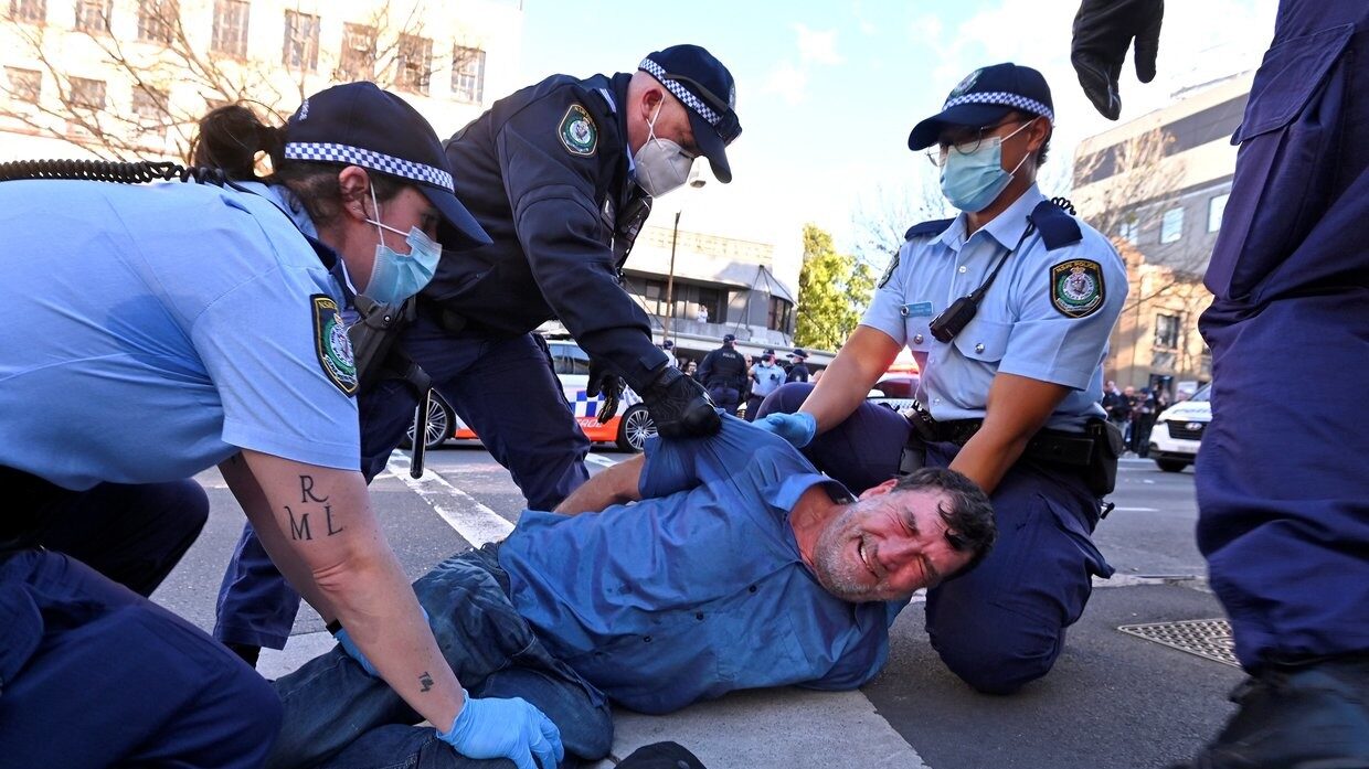 sydney protest antilockdown