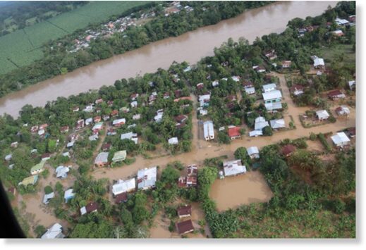 Thousands of homes were damaged by floods in Bocas del Toro Province, Panama.