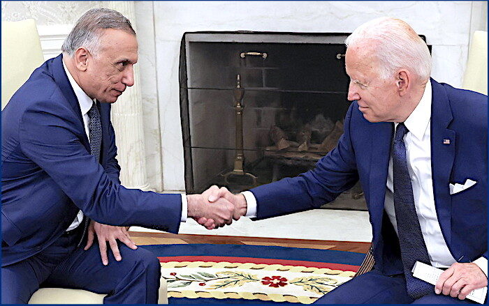 Click to enlarge Biden Kadhimi