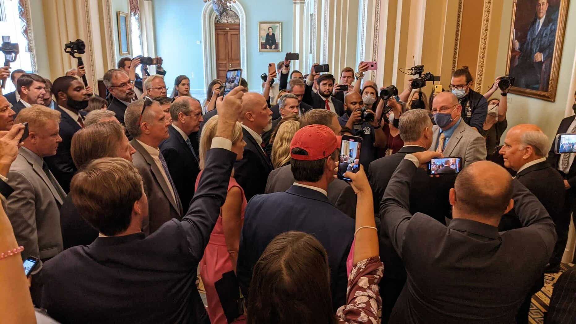 Republican congressmen protest